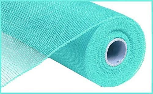 10 Inch X 30 Feet Deco Poly Mesh Ribbon - Turquoise Gre...