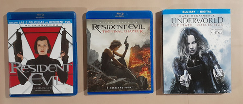 Resident Evil + Underworld - 11 Películas - Blu-ray Original