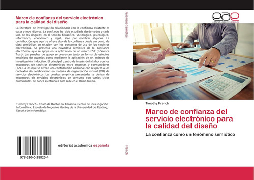 Libro: Marco De Confianza Del Servicio Electrónico Para La C