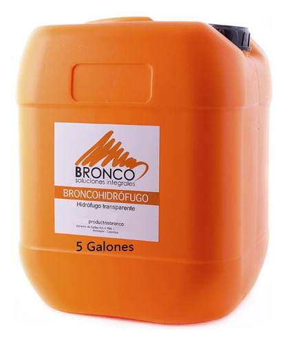 Bronco Hidrófugo Repelente Agua Acrílica Exteriores X 5 Gal