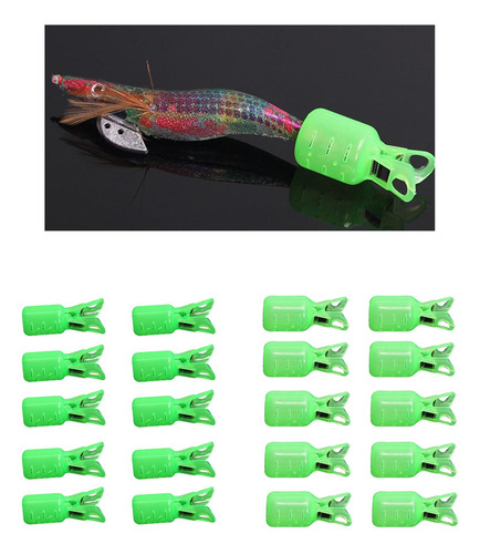 40 Piezas 40 Piezas Portátil Calamar Jig Gancho Protector