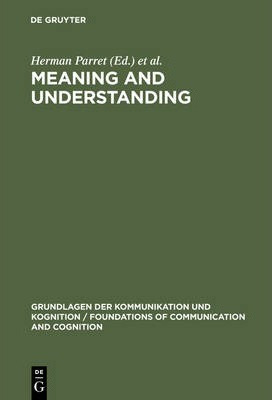 Libro Meaning And Understanding - Herman Parret