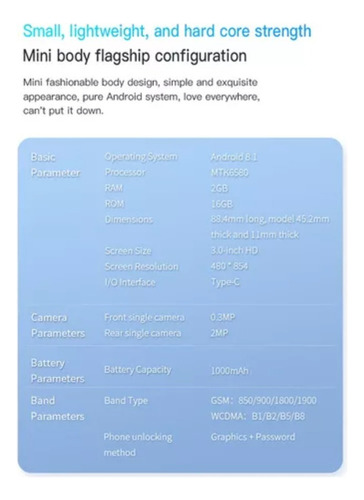 . Mini Teléfono Inteligente Android For Estudiantes De 2024.