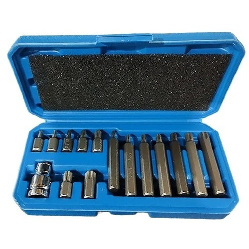 Juego Herramientas Punta Hexagonal Allen 15pcs Cromo Vanadio