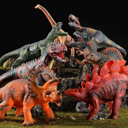 6 Dinosaurios De Juguete Grandes Y Suaves Para Niños