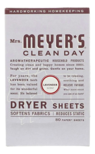 Mrs. Meyers Toallitas Suavizantes De Tela Para Secadora 
