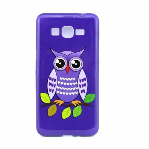 Icase - Carcasa Lechuza Violeta - Samsung Core Plus - Tpu