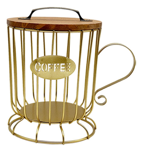 Soporte Para Cápsulas De Café, Organizador, Jaula De L Oro