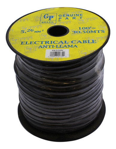 Cable Instalacion 5.26mm Negro Rollo 30 Mts