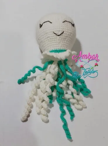 Pulpo O Medusa Tejida A Mano