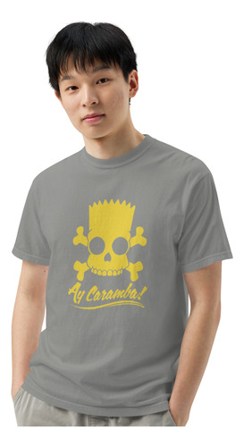 Playera Ay Caramba. El Bart Simpson Calaca Calavera