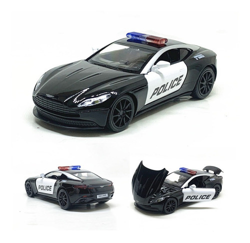 Aston Martin Db11 Amr Miniatura Metal Coches De Policía 1:32