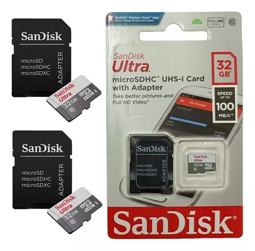 2 Sandisk Micro Sd 32gb Class10 Memory Card 100mb/s Orig. | MercadoLivre