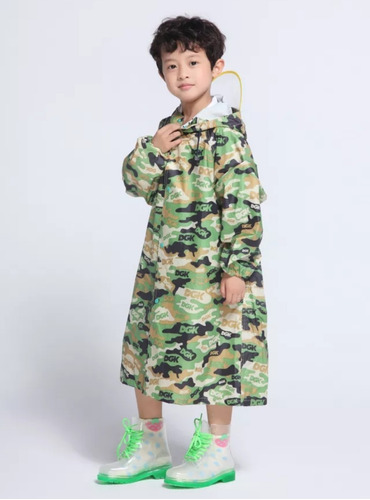 Poncho Impermeable Niños Capa Lluvia Colegio Kinder Escuela