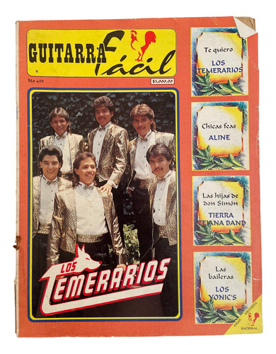 Revista Guitarra Facil #459 Los Temerarios Los Yonics