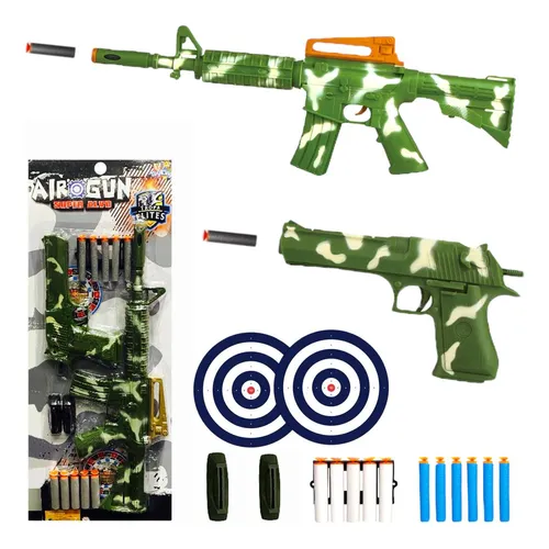 Arma De Brinquedo Metralhadora Dardos De Nerf Arminha Rifle