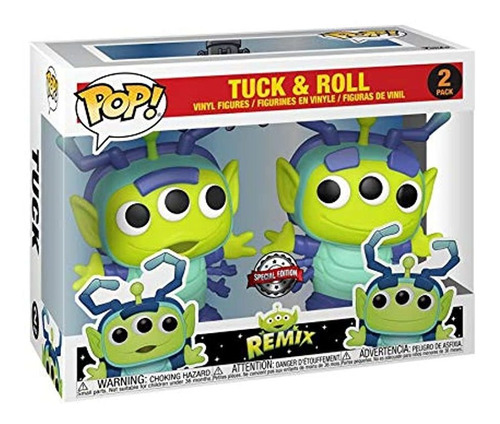 Muñecos De Vinilo Diseño Alien Remix Tuck & Roll.marca Funko