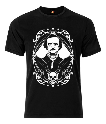 Remera Estampada  Diseños Edgard Allan Poe Retrato