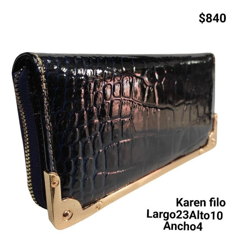 Cartera Karen Piel Charol