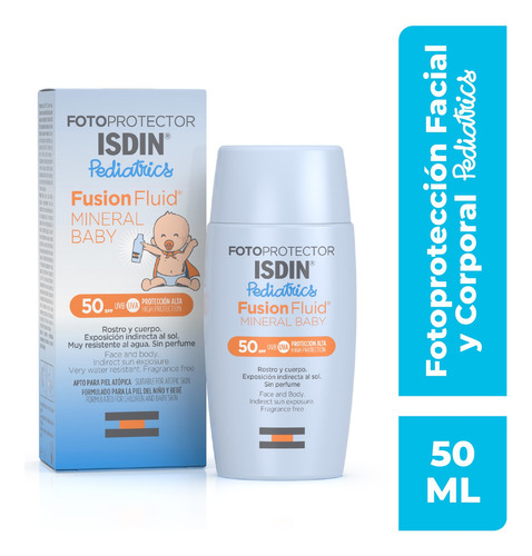 Fotoprotector Isdin Pediatrics Fps 50+ Mineral Baby Protector Solar Para Bebés