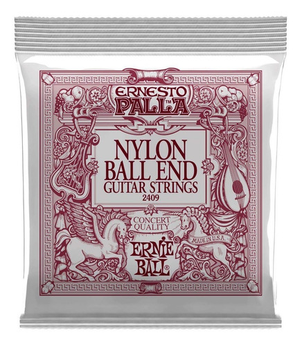 Imagem 1 de 6 de Encordoamento Violão Nylon Ernie Ball Ernesto Palla Bolinha