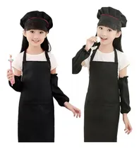 Comprar 3pzs Disfraz Chef Máster Niños Cocinero Gorro Para Niño Niñacon Gorro Y 1 Par De Mangas Y Mandil Para Niña Primavera Cocinero Toys Niños Niñas