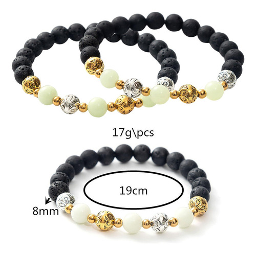 Pulsera De Cuentas Luminosas Pulsera Elástica Pulsera