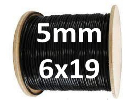 Cable Forrado  Multigym  5mm Por 10 Metros + 8 Poleas 90mm