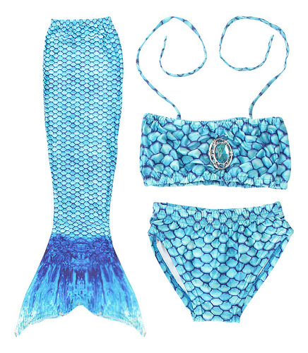Bata De Natación Para Niñas, Disfraz De Cola De Sirena Para Sirena
