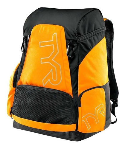 Mochila Natação Alliance 45 Litros Backpack Tyr Cor Laranja Fluorescente/Preto