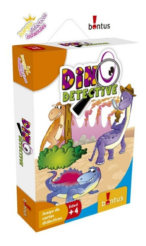 Juego De Cartas Didacticas Infantil Bontus Dino Detective