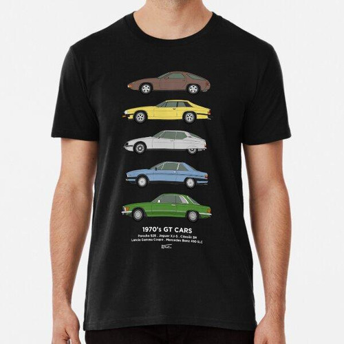 Remera 1970's Classic Gt Coupe Car Collection  Algodon Premi