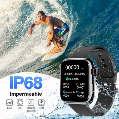 Moda Reloj Inteligente Mujer Hombre Bluetooth Llamada Watch 9 Smartwatch 44mm Smart Watch Compatible Con Motorola
