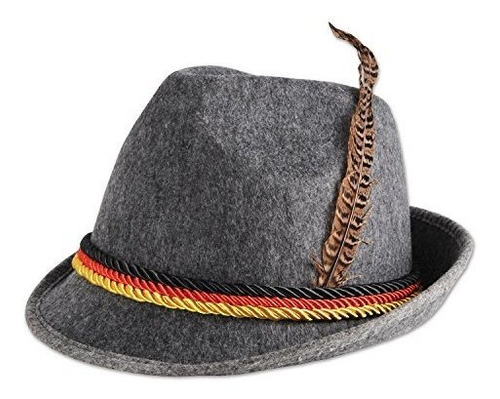 Sombrero Alemán Alpino Beistle Para Adultos, Gris, Talla