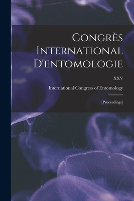 Libro Congre&#768;s International D'entomologie: [proceed...