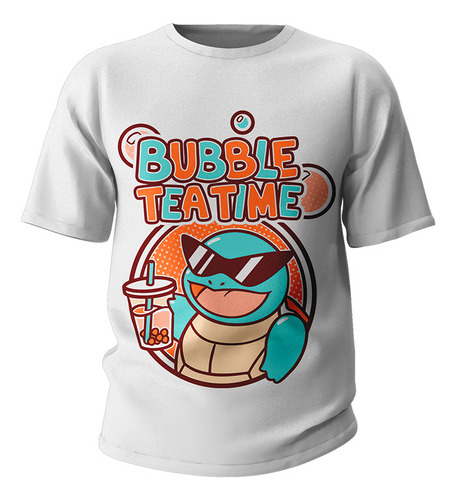 Remera De Anime Pokemon Squirtle Bubble Tea Pokemon Go Ash