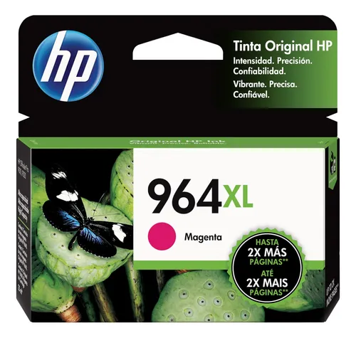 Tinta hp 964xl 3ja55al magenta office jet 9010 1,600 pgs