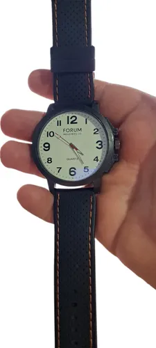 Reloj Forum Para Hombre Negro Negro Blanco