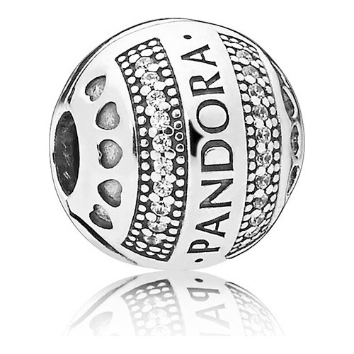 Clip Pandora Pandora Logo Redondo Plata S925