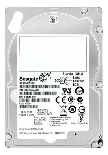 Hd Sas 600gb Seagate St9600205ss 2,5 300gb Sas 3gbps