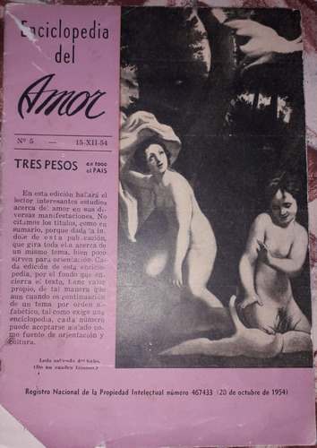Revista Antigua ** Enciclopedia Del Amor ** Nº 5
