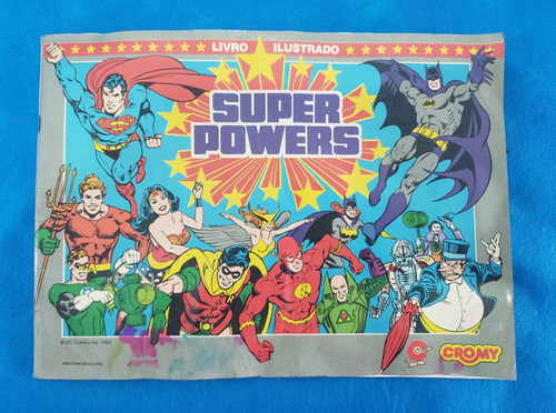 Álbum De Figurinhas Super Powers Edit. Cromy 1988 Ñ Estrela