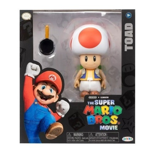 Super Mario Bros. The Movie: Figura [toad] Con Accesorios