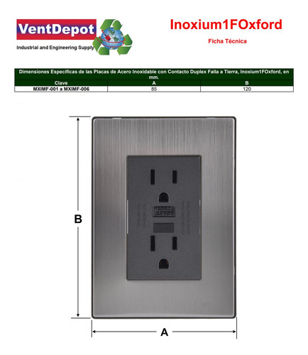 Enchufe De Pared, Mximf-003, 3pzas, Contacto Duplex Falla Ti