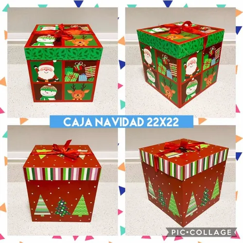 Cajas Navidad 22x22 Cm 12 Unidades Cajas Navidad 22x22 Cm 12 Unidades