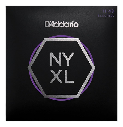 D'addario Nyxl Electric Guitar Strings Medium 11-49 (6 Pack 