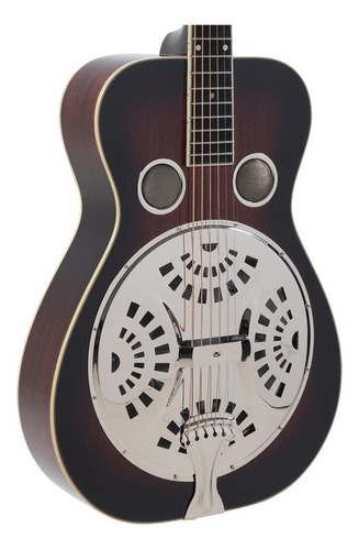 Grabacion King Roundneck Resonator Guitarra Caoba Vintage