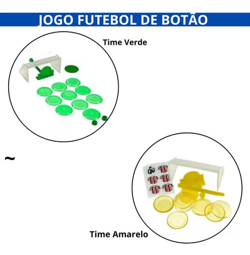 Jogo De Futebol De Botão - Importadora Cor Verde/Amarelo
