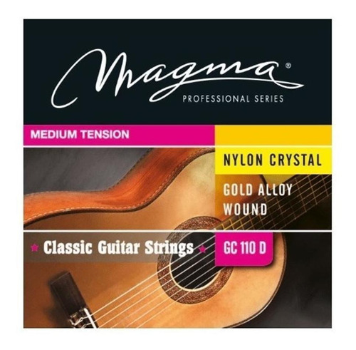 Encordado Guitarra Clasica Magma Gc110d Doradas Ten Media