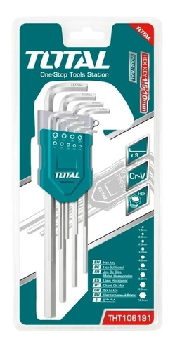 Set Llaves Hexagonales Milimétricas X9u Industrial Total